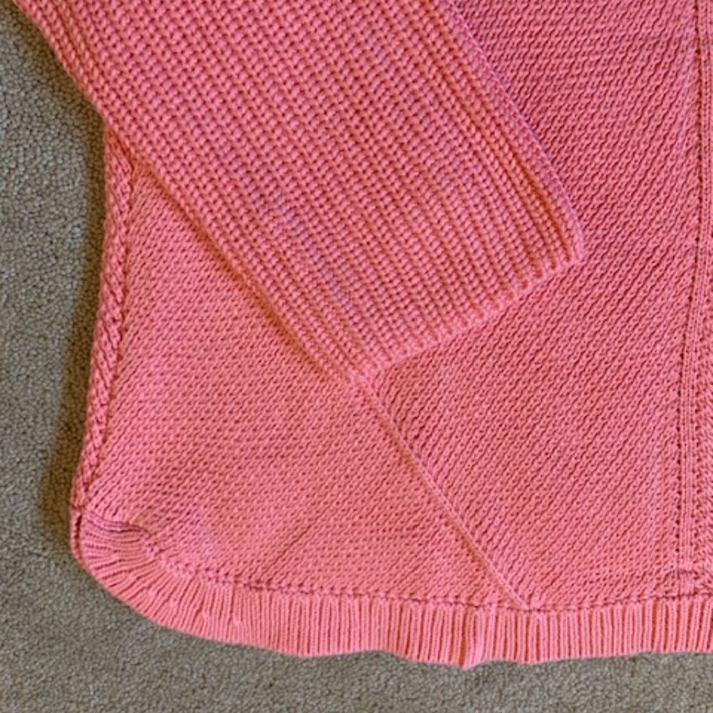 Talbots Pink Ribbed Sweater Size Small - Picture 6 of 11